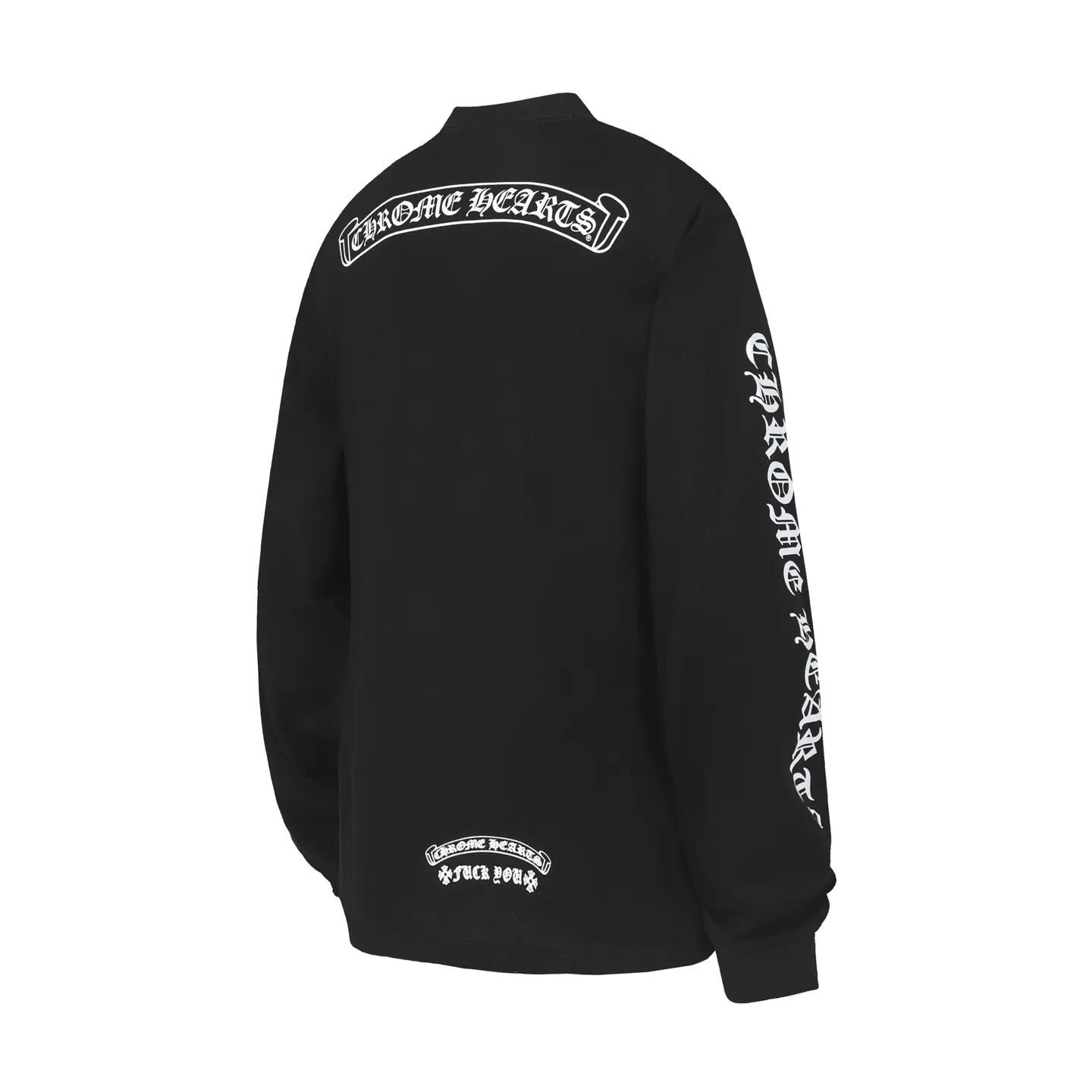 P150 Cross-border model, please do not place an order if you are looking for quality -Chrome Hearts/Chrome Hearts Sanskrit printed popular long-sleeved T-shirt -High weight, high density and high quality. The wool is soft, delicate and skin-friendly. Soft and silky to the touch. Excellent warmth and skin-friendly properties. -Customized weaving and dyeing, no color difference, regardless of fabric or workmanship details. Comparing the ordinary version on the market -Colour: black white -Size: S M L XL